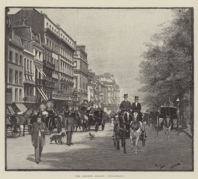 Het Londense seizoen, Piccadilly door George L. Seymour